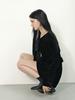 MUSE BY ROSE Evelyn Velvet Balloon Shorts (Black)