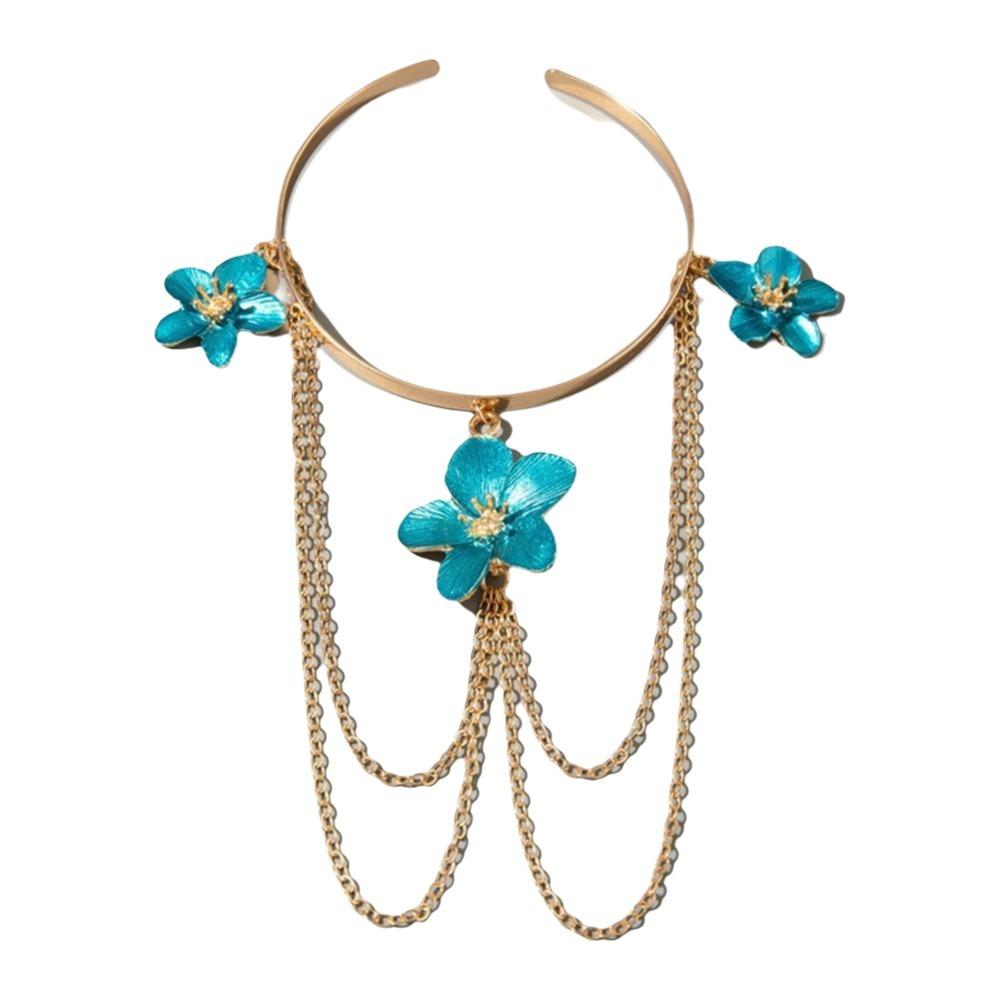 Resort Wind Open Arm Bracelet Punk Style Tassel Arm Ring Creative Fringed Arm Ring Beach