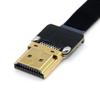 CY 20cm 90 Grad nach oben abgewinkelter FPV Micro-HDMI-Stecker auf HDMI-Stecker FPC-Flachkabel für GoPro Multicopter Luftbildfotografie