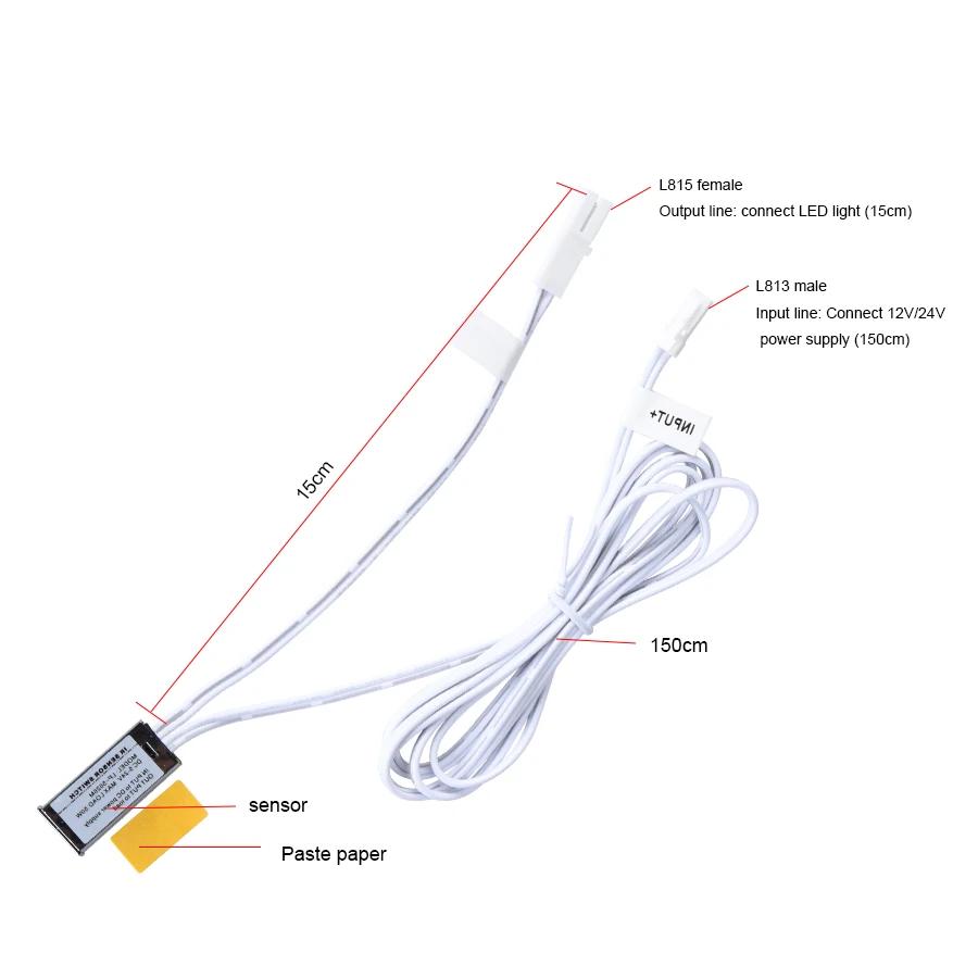 12V/24V IR Door Sensor Gated Occlusion Switch Infrared Proximity Switch Detector 5A Auto ON/OFF Interrupteur For DIY LED Light