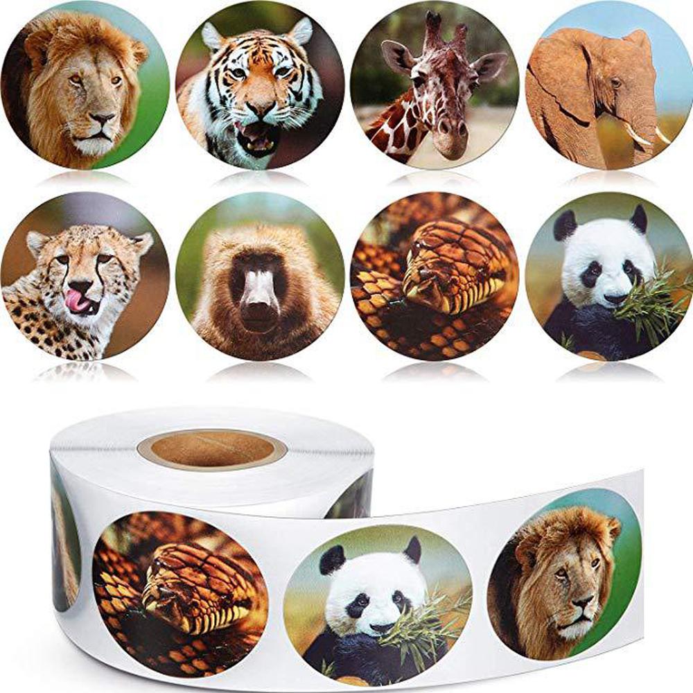 500pcs Zoo Animals Cartoon Stickers for Kids