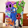 Game R-Rainbow F-Friends Throw Flannel Throw Blanket, Lightweight Cozy, Durable Washable cute Cool