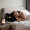 45cm New Cute Cat Lying Doll Plush kawaii Big Cuddly Pillow Cushion Black Cat Plush Toy Doll Home Decor For Kids Brithday Gift