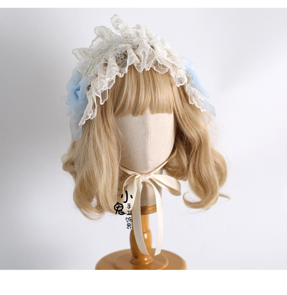 Flower Island Butterfly Hair Accessories for Girls Multi-colored Original Lolita Headband Sweet Lace Bow Cute Ballet Hair Clips