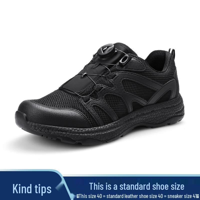 Men s Quick On/Off Breathable Mesh Running & Hiking Shoes 39 чёрный