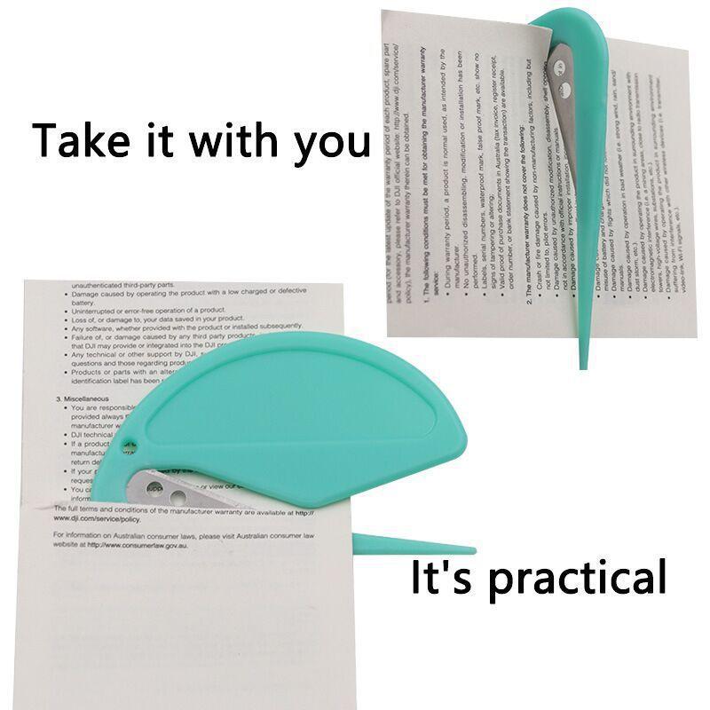1pcs/5pcs Plastic Mini Letter Opener Portable Utility Knife Stitch Remover Pocket-Sized Craft Knife Mail Opener Paper Cutter
