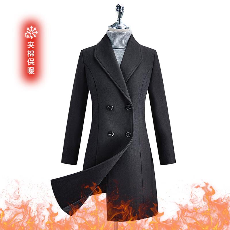 TLLOMAN Women's Elegant Padded Wool Blend Coat