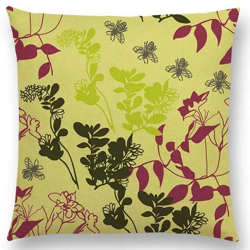 

Новейшая наволочка на подушку с синим и белым цветочным узором, домашний декор, наволочка на диванную подушку 66x66cm золотистый