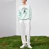 Anta Cartoon Anime Letter Print Crew Neck Long Sleeve Sweatshirt Men Sweatshirt Moss-Green 952311701-2
