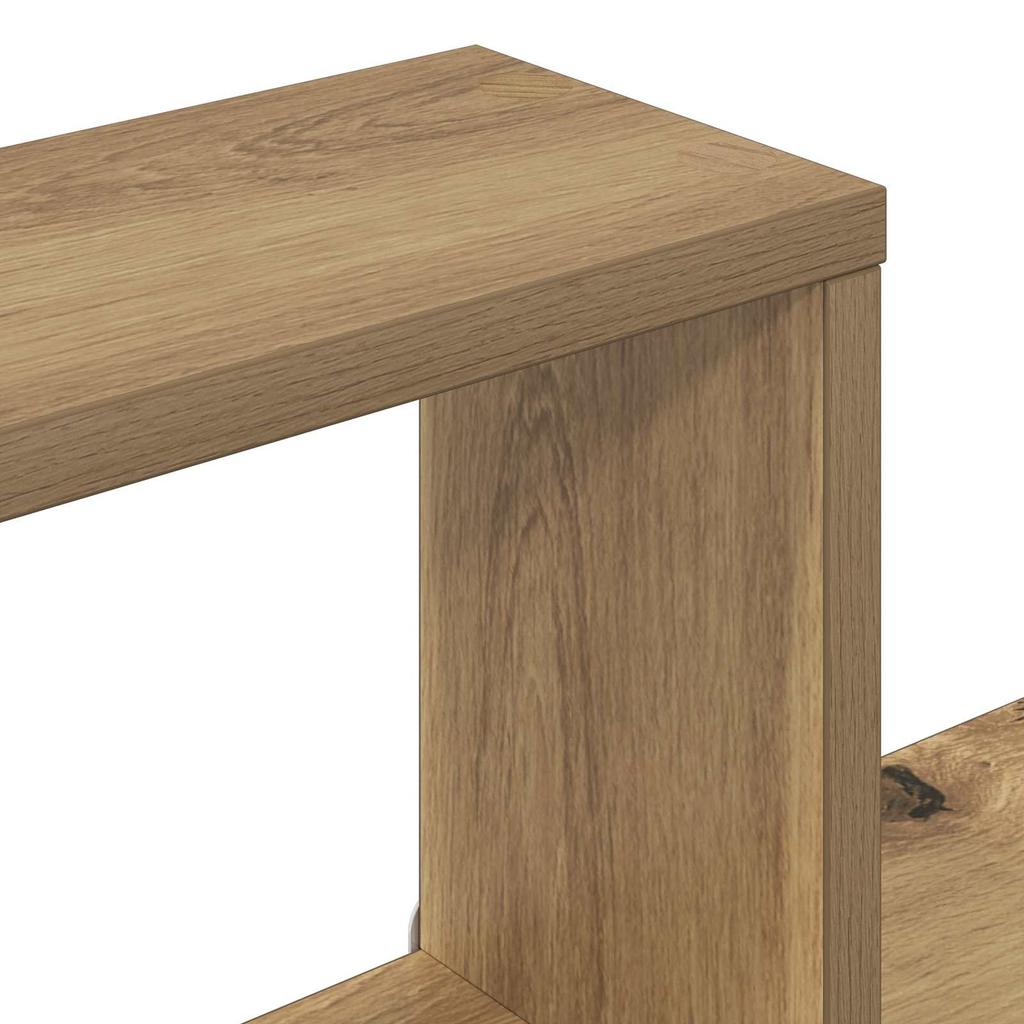 Wall Mounted Cube Shelves Wall Bracket Brown 64 X 13.5 X 91.5 Cm