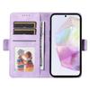 For Samsung Galaxy A36 5G Case PU Leather Phone Cover Rhombus Starry Imprinted