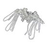 Delicate Lace Embrodiery Hair Decoration Beautiful Hairband Fashionable Pearls Dangle Headchain for Banquets Festival