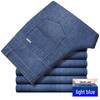 Herren Jeans mit hohem Bund, locker, dehnbar