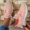 Women's Breathable Mesh Sports Shoes - Lightweight Low Cut Running Shoes with Cushioning Support, Comfortable All Season, Casual and Wearable