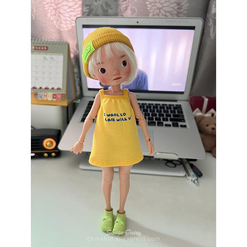 Shuga Fairy Miao 2 1/6 Bjd Doll Big Head And Small Limbs Cartoon Image Resin Movable Joint Doll