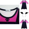 Pink And Dark Blue Cartoon Vampirina Girls One Piece Sweat Dress With Perfect Stitches