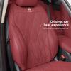 Soft Ventilate Car Seat Protection Pad Nappa Leather Accessories For Citroen C4 C3 C5 C5X e-C4 X e-C3 C-Elysee Berlingo C1 C6 C2