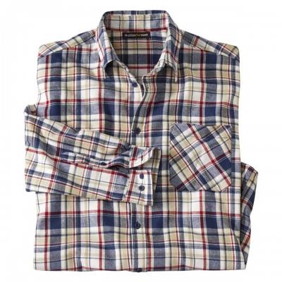 Atlas For Men Herren Flanellhemd mit Karomuster