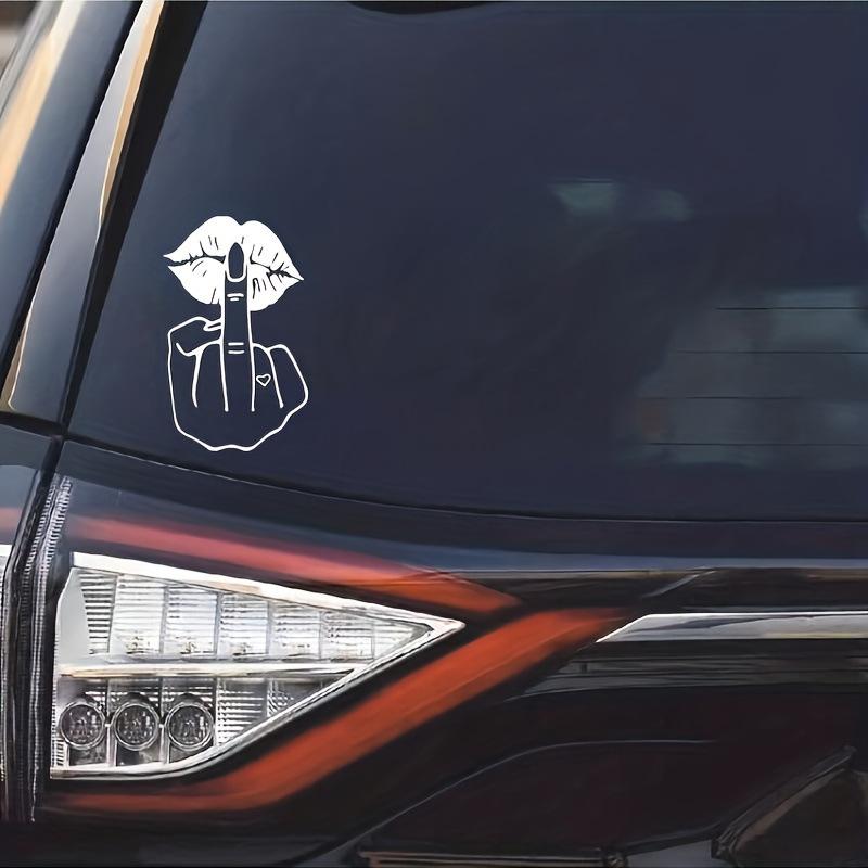 Labbra Rosse Dito Più Labbra Auto Personalità Creativa Adesivo Modificato Per Coprire Graffi Decalcomania Decorativa