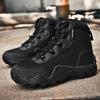 Men's Plus Size Mid-Top Tactical Hiking Boots - Outdoor Military Desert Field Boots