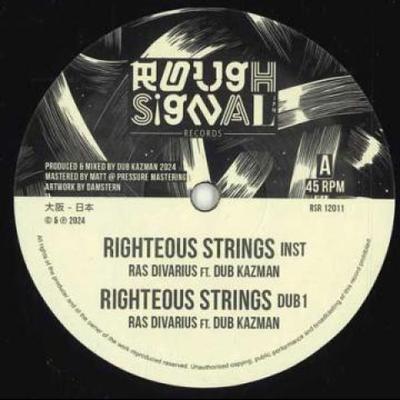 12inch Record RAS DIVARIUS FT. DUB KAZMAN - Righteous Strings RSR12011 Rough Signal Re 2024 Japan Reggae, Ska & Dub