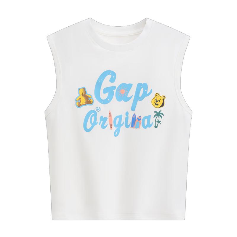 GAP Boys  Logo Print Crewneck Knit Vest 140/68