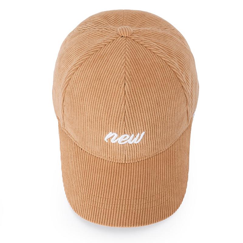 Herbst Winter Stickerei Brief Kappe Männlichen Samt Baseball Kappe Im Freien Warme Hut Weibliche Cord Spitzen Kappe
