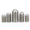 M6 M8 M10 M12 M16 Thread Stainless Steel/POM Ball Roller Bearing Hex Socket Spring Ball Plunger Grub Point Set Screw Bolt For Conveyor