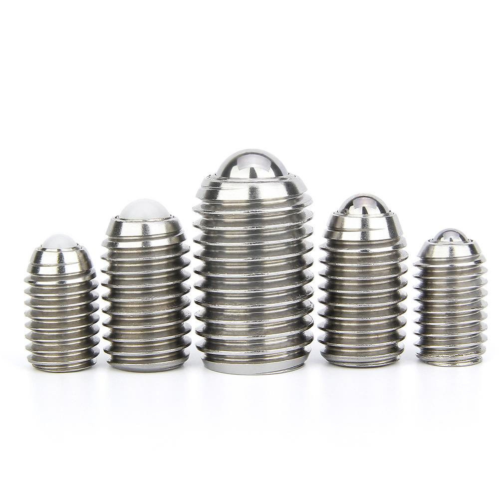 M6 M8 M10 M12 M16 Thread Stainless Steel/POM Ball Roller Bearing Hex Socket Spring Ball Plunger Grub Point Set Screw Bolt For Conveyor