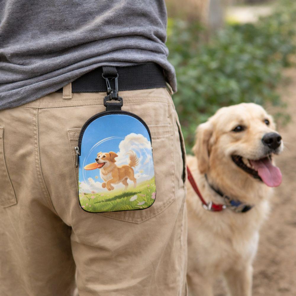Waterproof Dog Treat Pouch Portable Pet Food Storage Bag Food Dispenser Bag Outdoor Travel