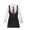 Korean Fashion Fake Two Dress Long Sleeve 2022 Summer Design Casual Elegant Mini Dress Woman Beach Slim Short Party Dress Chic