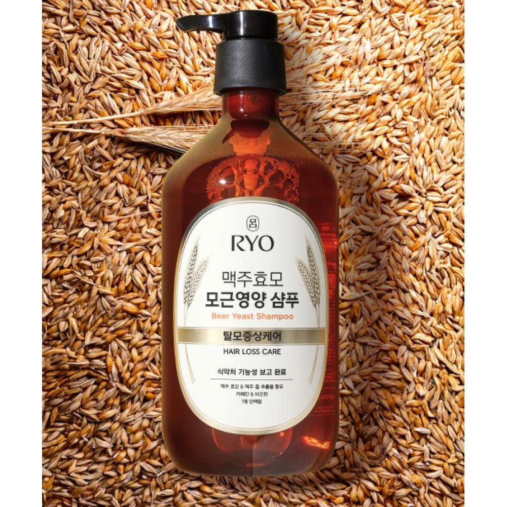 Ryo Large Volume Beer Yeast Hair Loss Symptom Care Hair Root Nourishing Shampoo 1100ml NONE