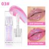 QIBEST 1pc Temperature Change Lip Oil Lipgloss Moisturizing Lasting Pink Clear Lip Glaze Pearlescent Lipgloss Makeup
