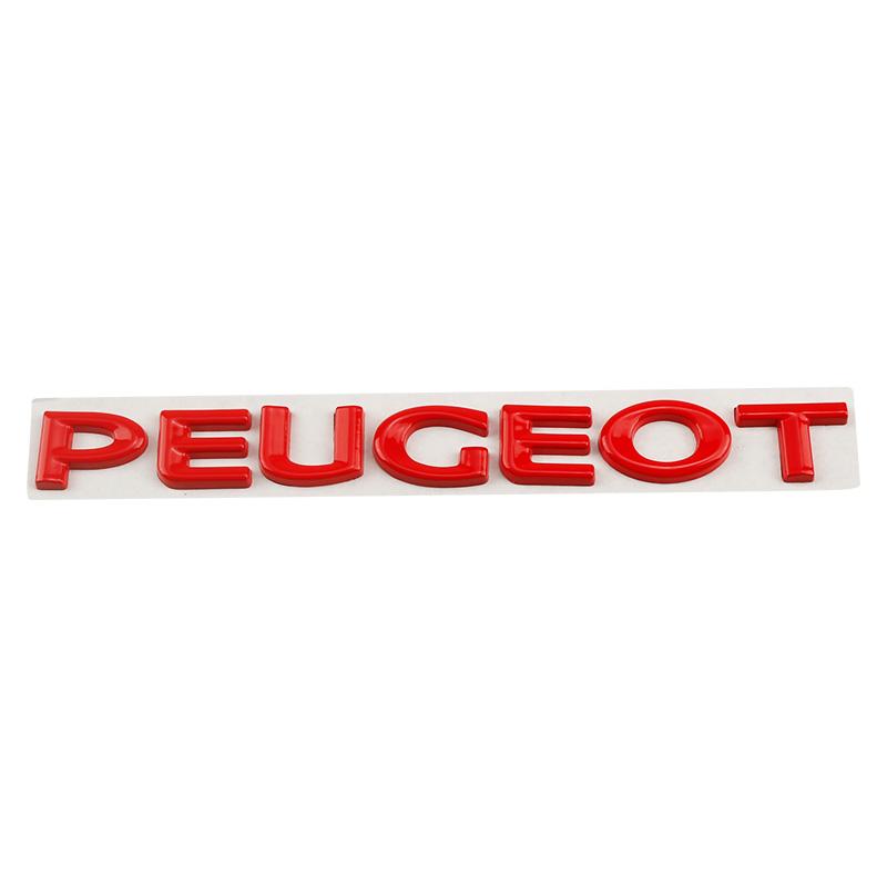 Car Rear Trunk Emblem Sticker Accessories For Peugeot 206 307 308 207 3008 208 508 2008 5008 301 406 408 4008 Rifter RCZ Citroen4RE