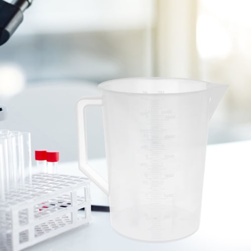 Cabilock Measuring Pitcher, 3000ml Plastic Measuring Cup, Large Measuring Pitcher, Beaker, Measuring Mug, Liquid Cup with Graduated Marks, Mixing Pitc