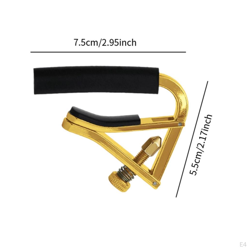 Capo Ajustabil pentru Chitări cu Șase Coarde Accesoriu Clip Ușor de Manuit