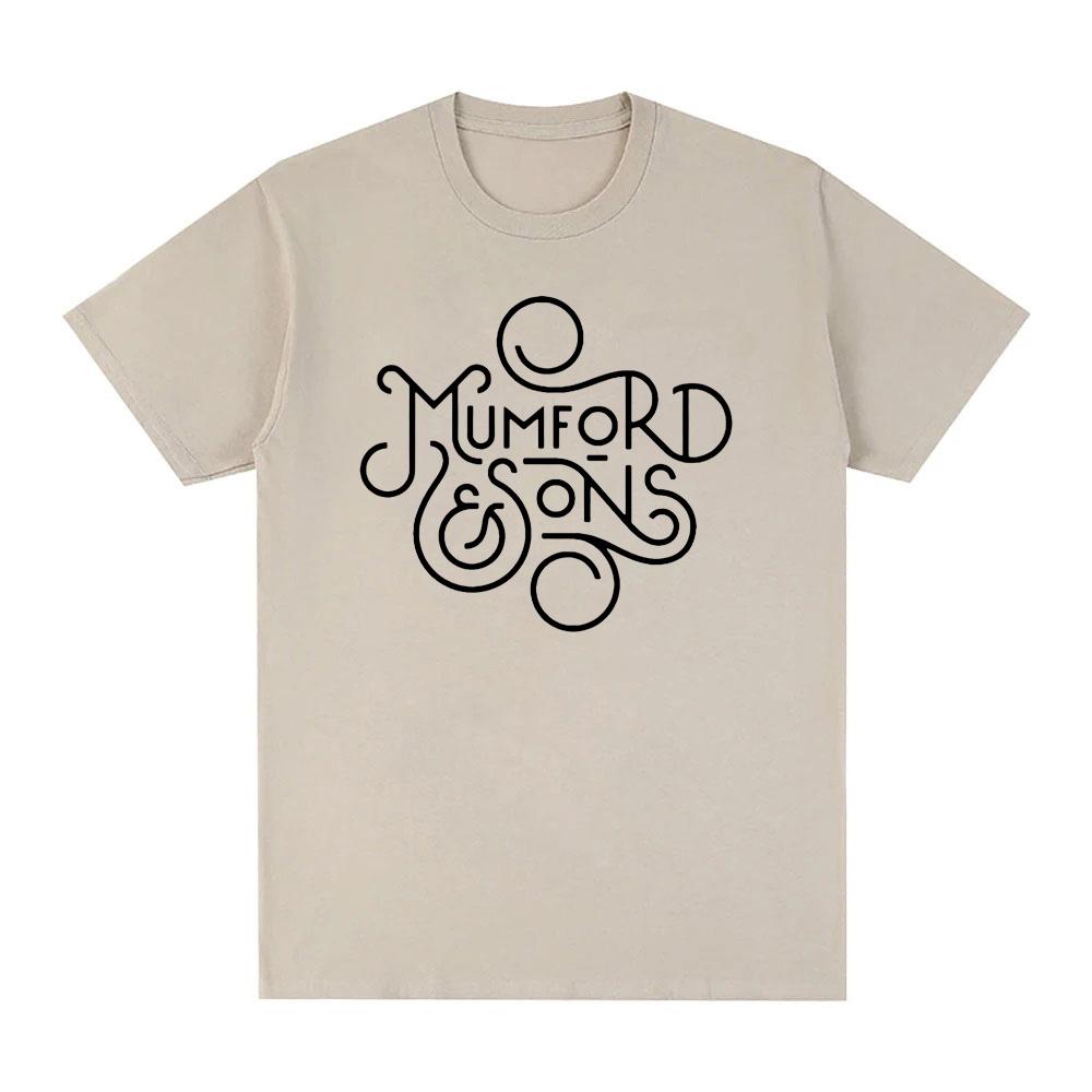 Mumford & Sons Logo T-shirt Summer Graphic Hip Hop 100%Cotton High Quality Tee-shir Casual Punk Clothing Singer's Same Style
