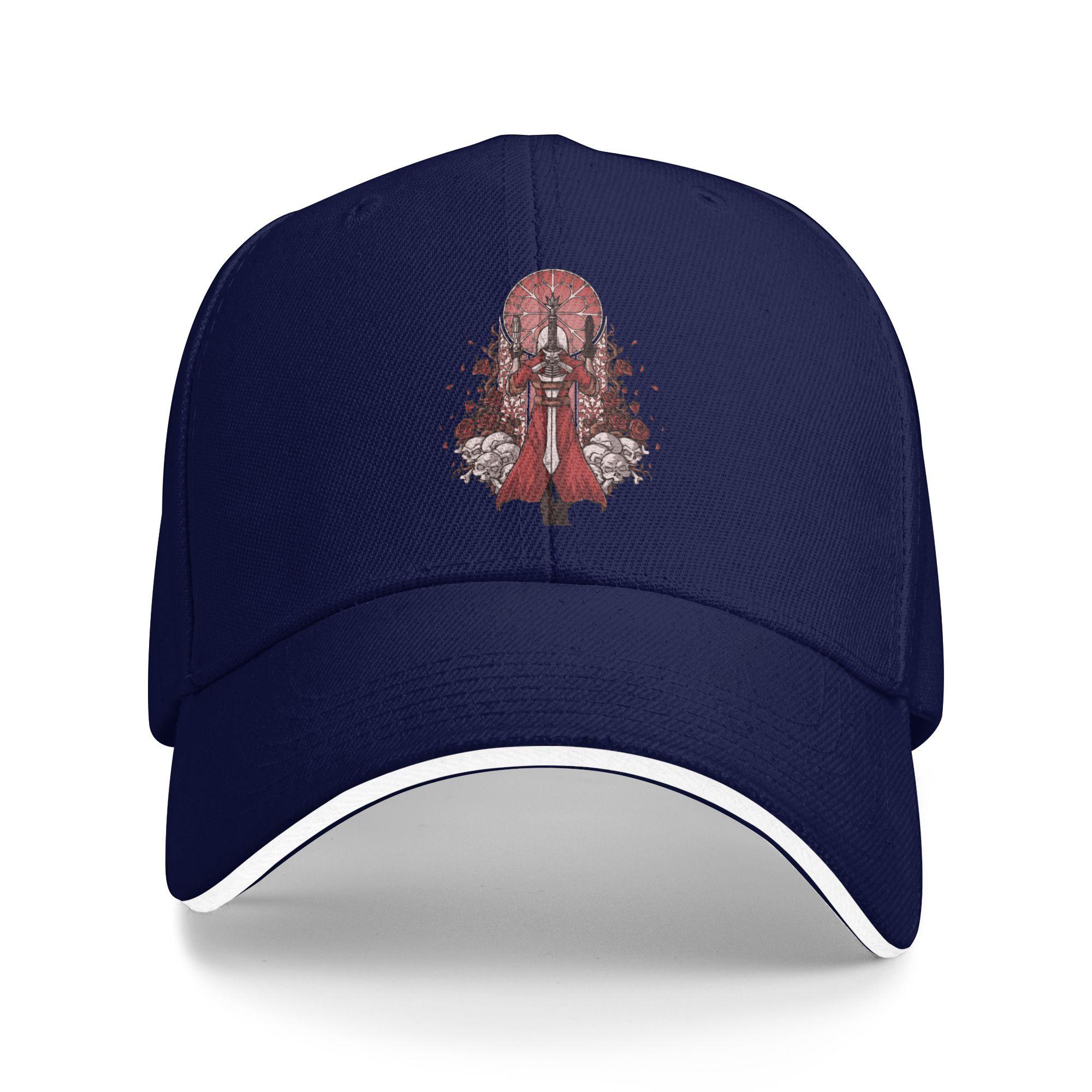 

Devil May Crys Casual Baseball Cap Kpop Rock Trucker Hat Spring Sun Visor Unisex Men Fitted Retro Baseball Caps One Size темно-синього кольору