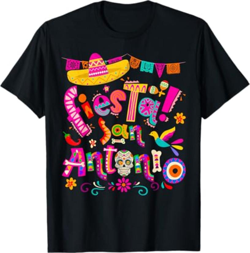 Fiesta Squad San Antonio Texas Cinco De Mayo Lets Fiesta T-Shirt S разноцветный