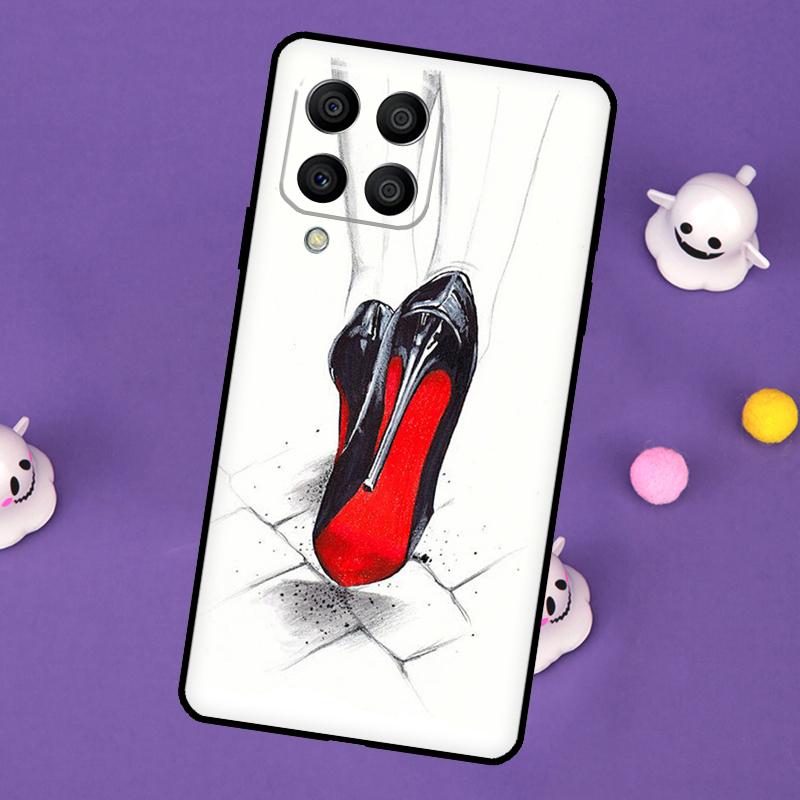 Fashion High Heels Cover For Samsung Galaxy M32 M52 M12 M13 M33 M23 M53 M15 M55 M31 M51 M14 M34 M54 M20 Case