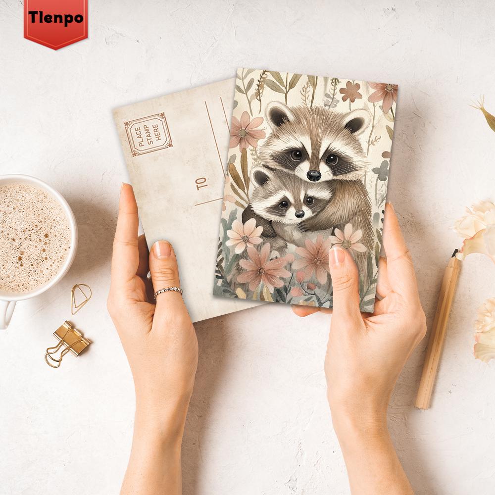 32pcs, Various Animal Postcards, Animal Postcards, Wall Stickers, Message Cards, Cards, DIY Postcards, Holiday Decorations