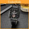 Zakhorloge Heren Leer Kwarts Polshorloge Met Minimalistisch Wijzerplaat Voor Formele Kleding
