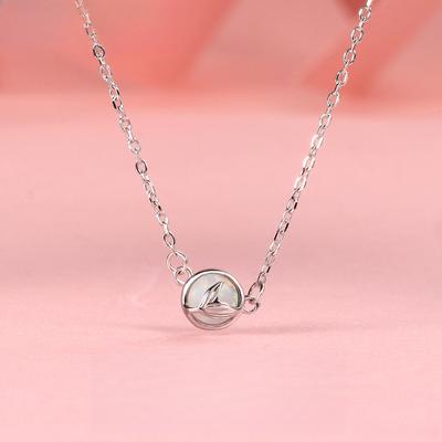 Jewelry Necklace Mermaid Tears Fish Tail Pendant Necklace Fashion Collarbone Chain Female Ins