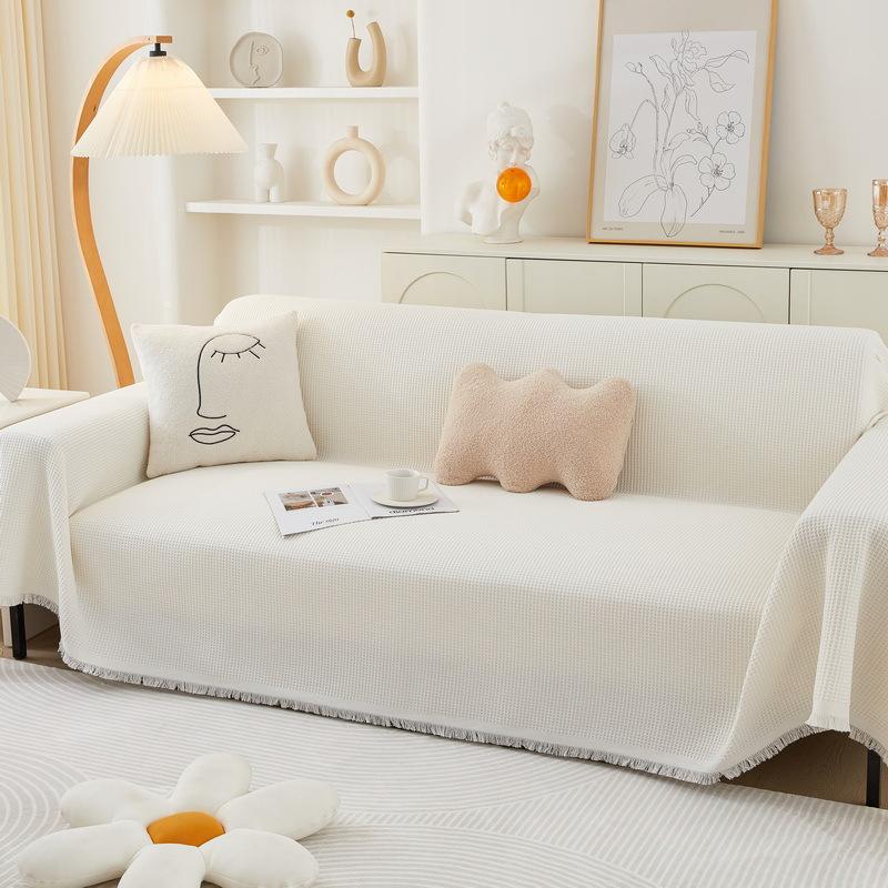 Nordický Ins Styl Potah na pohovku Látkový Potah na pohovku All-inclusive Univerzální Potah Deka Čtyři roční období Odolný proti poškrábání kočkou Polštář na pohovku