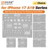 AMAOE BGA Reballing Stencil For iPhone 17 Pro Max 17 Air A19 A19Pro Lower Middle Level Misaligned Hole Planting Tin Mesh Tools