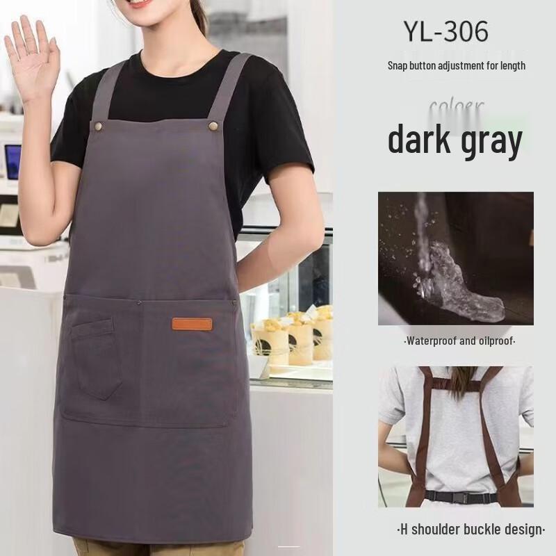 Yiceng Waterproof Oil-proof Canvas Household Apron