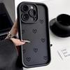 Cute Heart Pattern Phone Case For iPhone 17 Air 16 e 15 14 13 12 11 Pro Max Plus Mini SE 2020 2022 Soft Back Cover