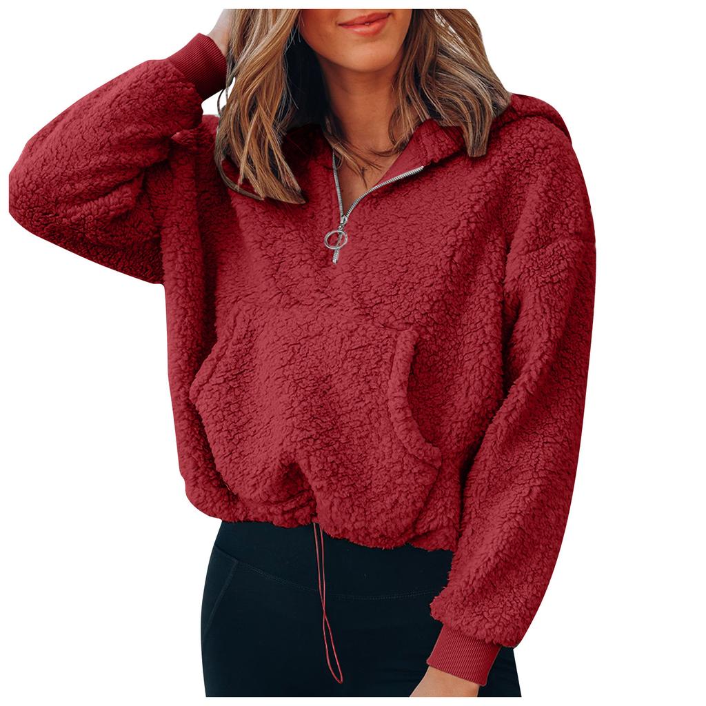 Buy Women Long Sleeve Sherpa Fleece Hoodies Casual Zip Up Fuzzy Buy Women Long Sleeve Sherpa Fleece Hoodies Casual Zip Up Fuzzy
