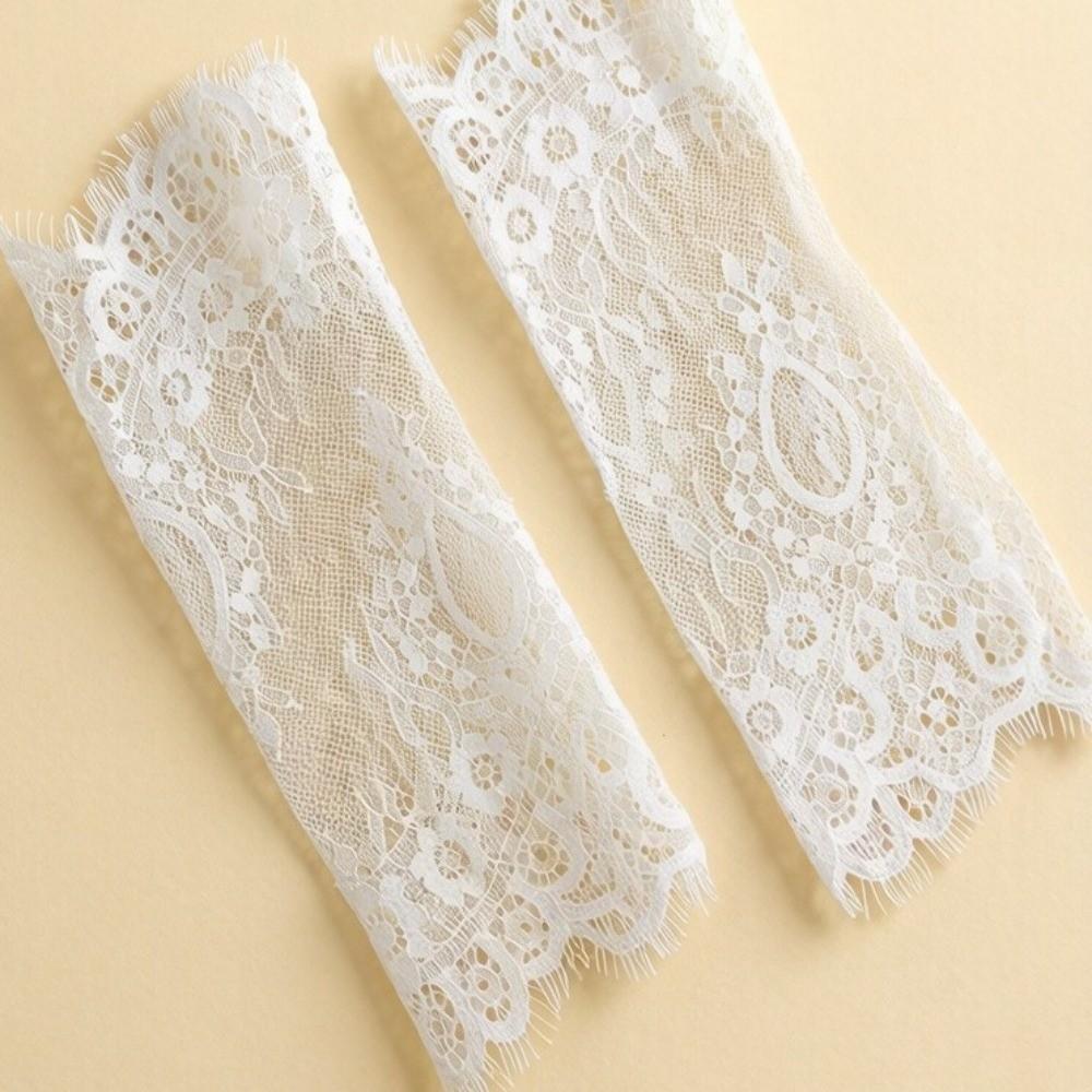 Mesh Fingerless Lace Gloves Pearls Decoration Wedding Gloves Bridal Arm Sleeves  Sun Protection