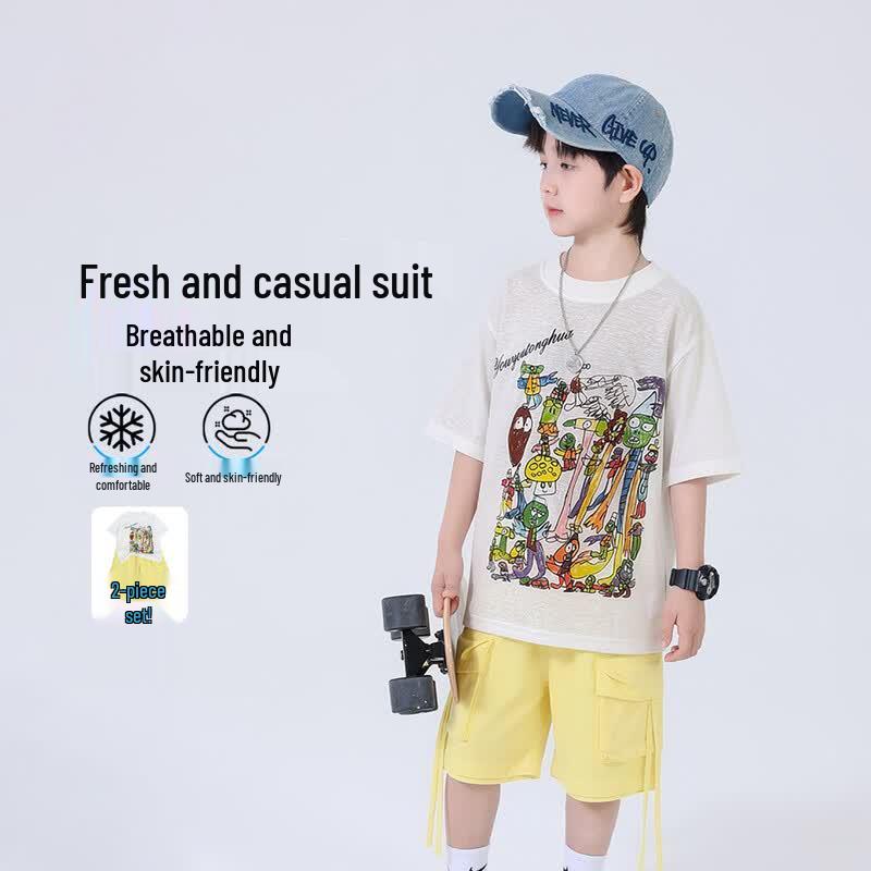 Boys  Summer Short Sleeve Casual Set 120
